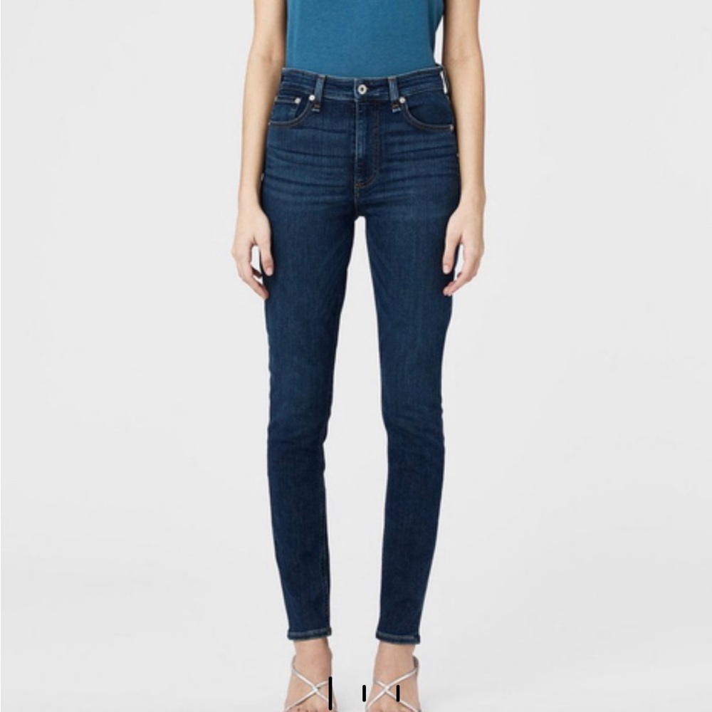 Rag and Bone high rise skinny dark wash